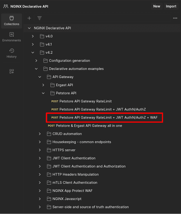 NGINX Declarative API Collections