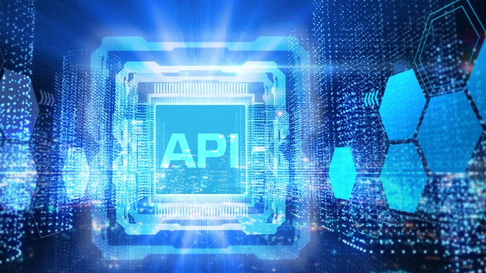 API text in cube