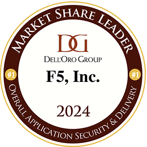 Dell'Oro Group Awards F5 2024 Market Share Leader Award