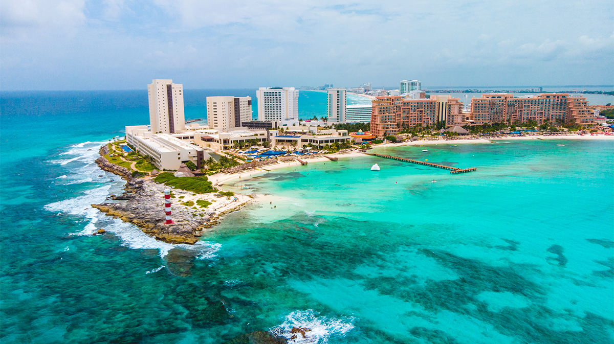 Condos along a beach