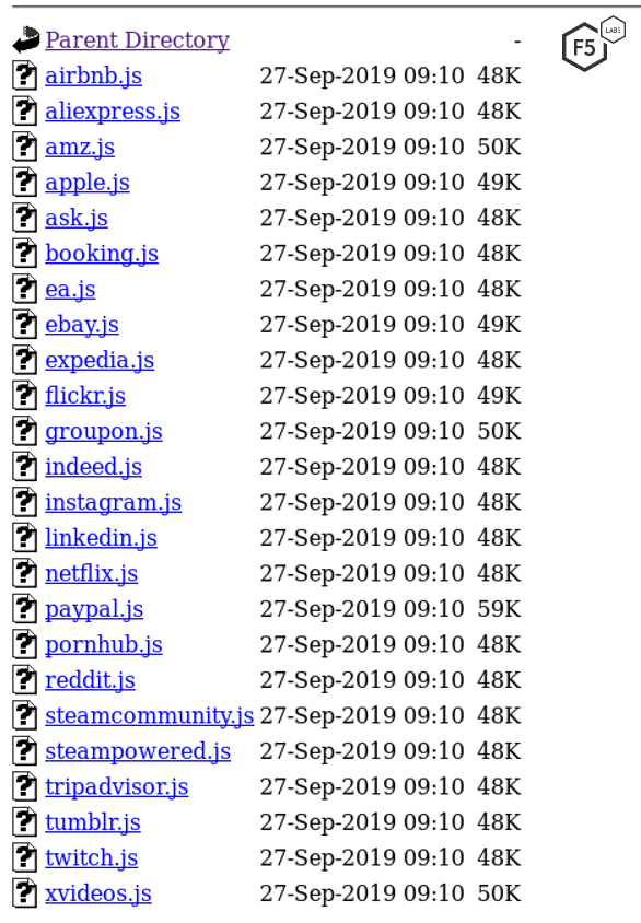 Figure 1. Screen capture from within the malicious DanaBot server where all of the tailor-made webinjects are located