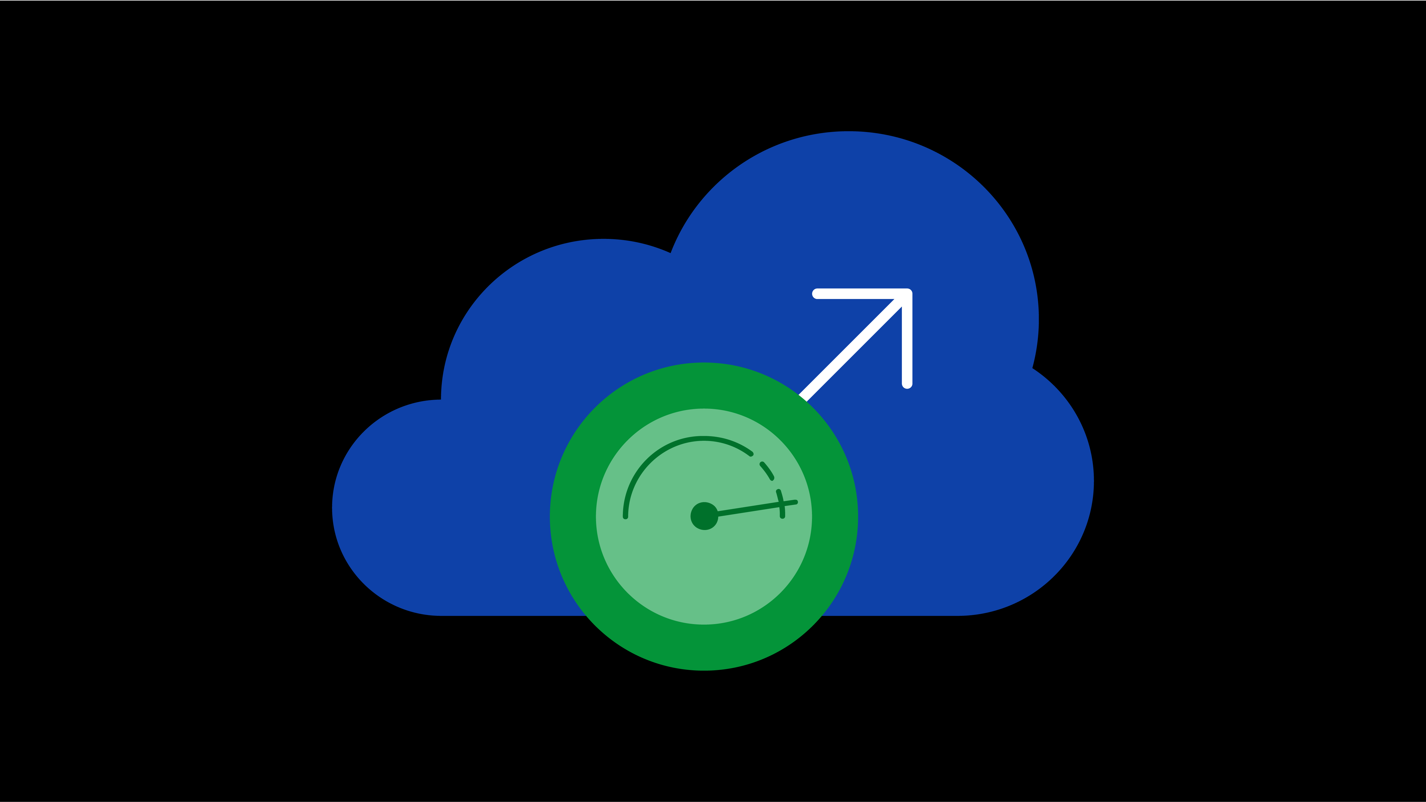 cloud with speedometer